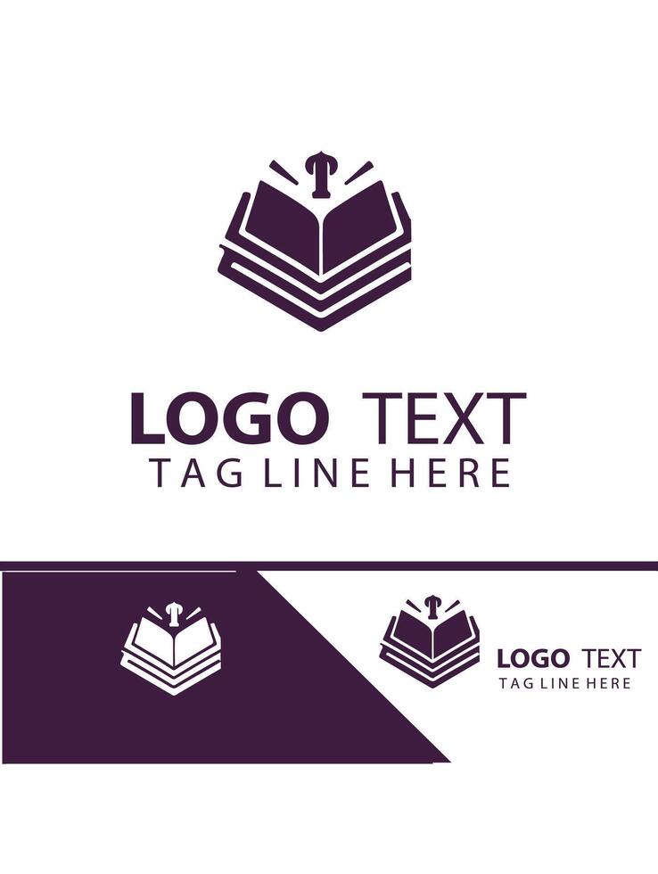 Books In Bloom open book logo vector