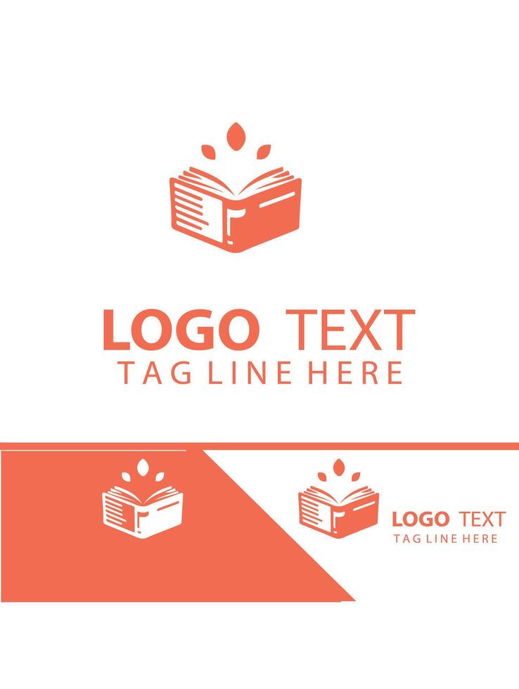 Book Bloom open book logo vector