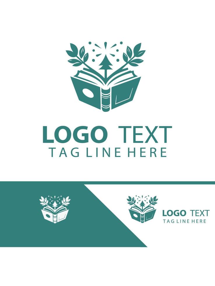 Story Springs open Book Logo vector