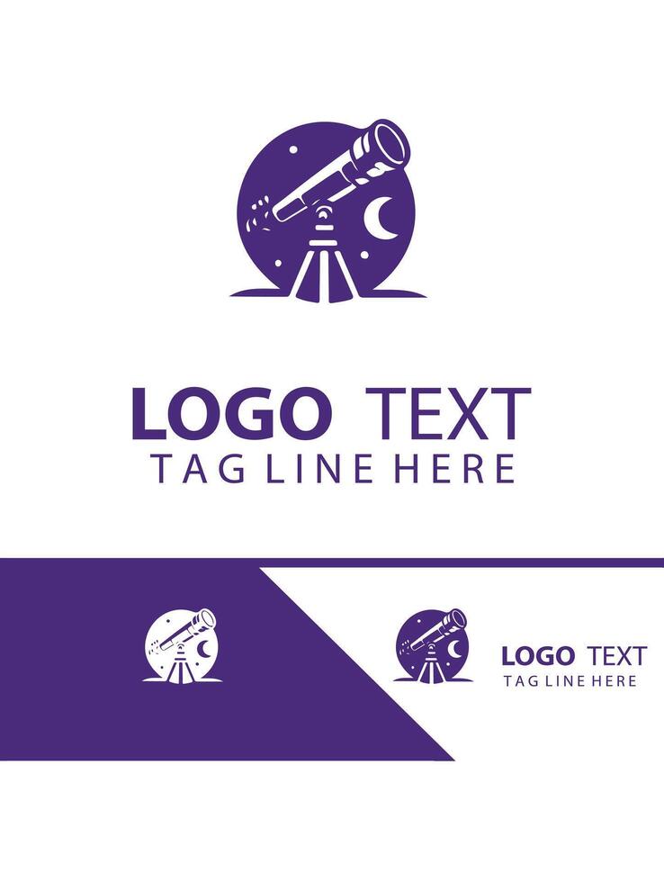 Milky Way Optics Telescope Logo vector