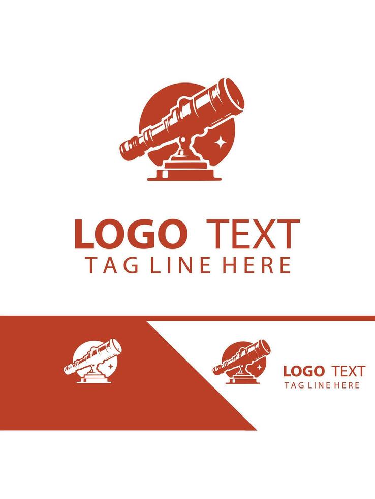 NightSky Optics Telescope Logo vector