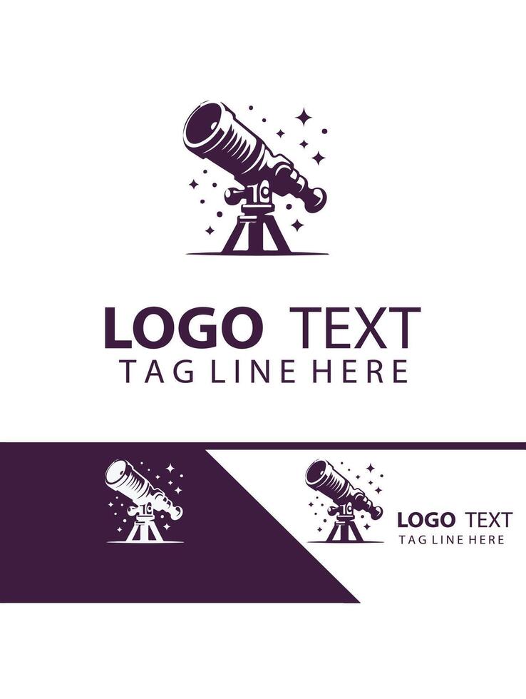 Cosmic Telescope Logo vector