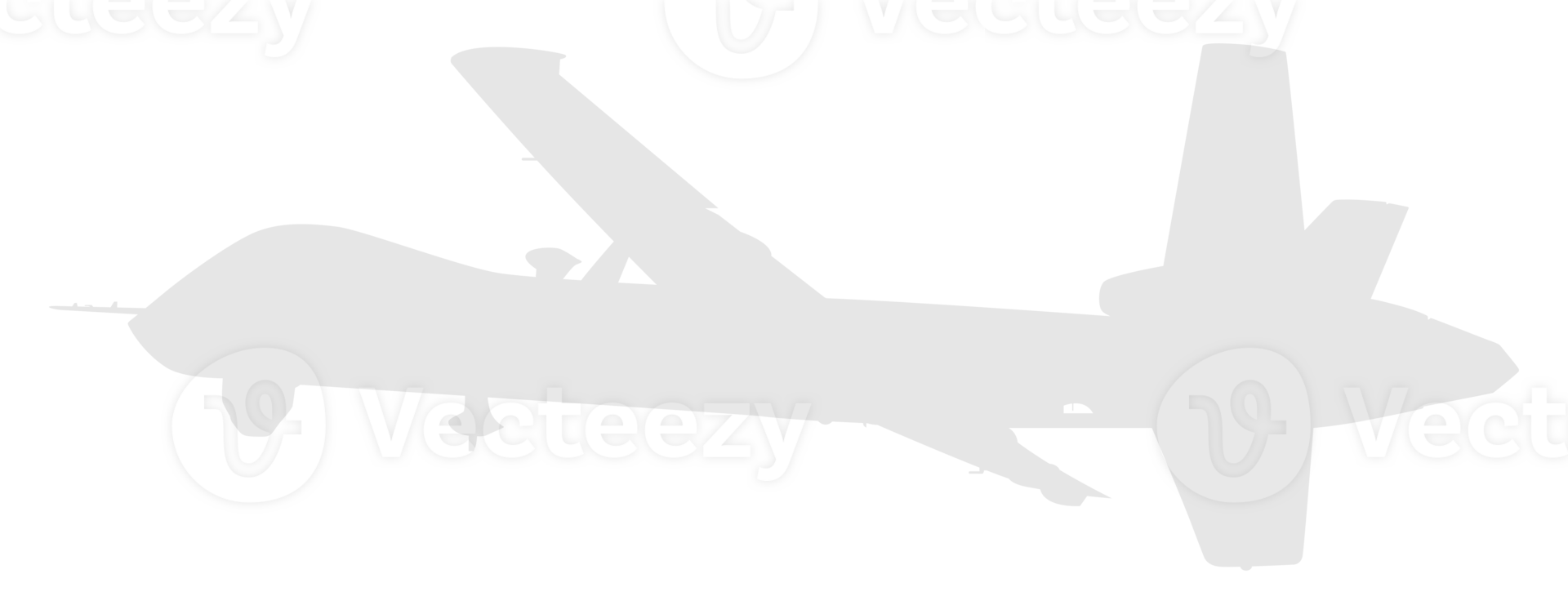 Silhouette of the UAV drone or Unmanned Aerial Vehicle, Flat Style, can use for Art Illustration, Logo Gram, Pictogram, Website, or Graphic Design Element png