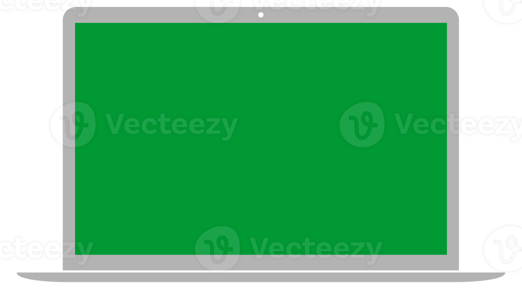 Silhouette of the Laptop with green screen, can use for Sign, Icon, Symbol, Apps, Website, Pictogram, Logo, Art Illustration or Graphic Design Element png