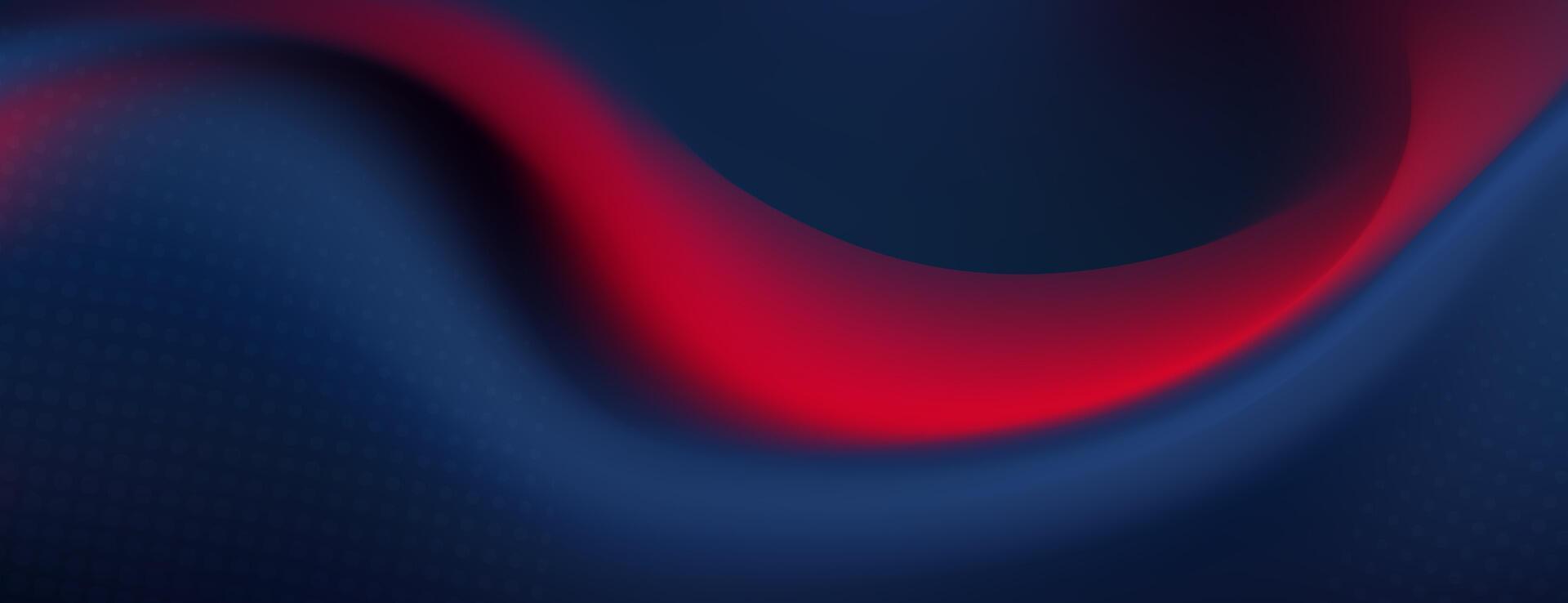 abstract banner with a soft dark blue and red gradient vector