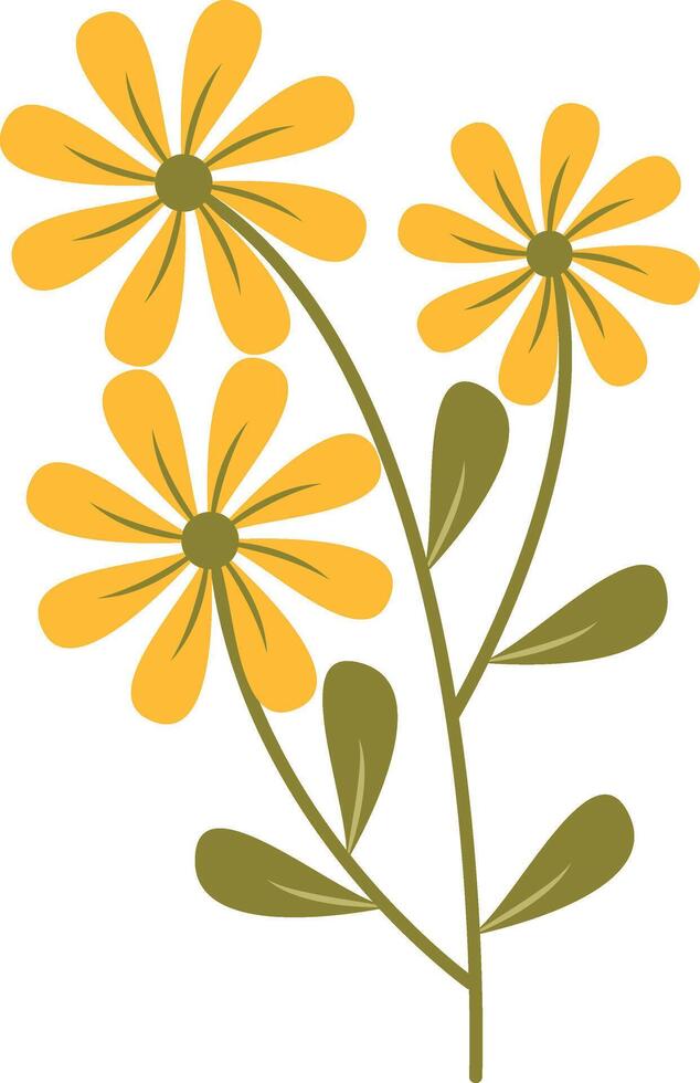 Sunflower Cartoon Illustration vector