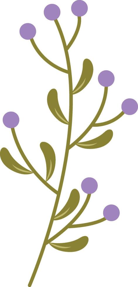 Violet Summer Flower Illustration vector
