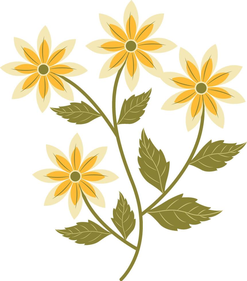 Yellow Flower Image vector