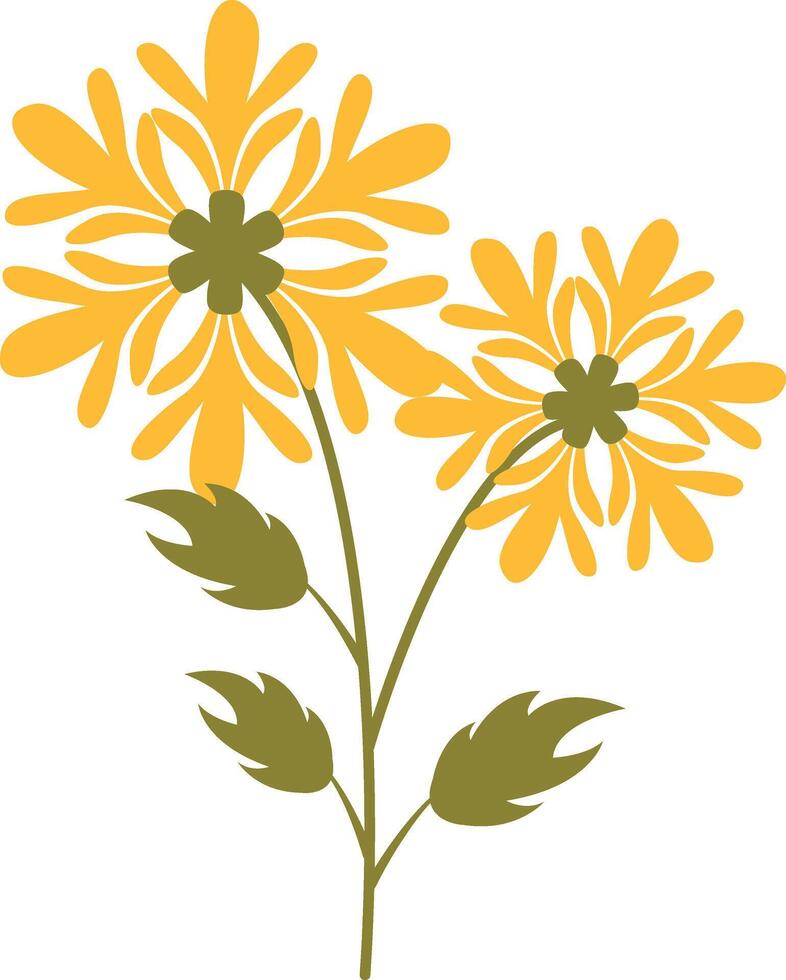 Yellow Flower Image vector