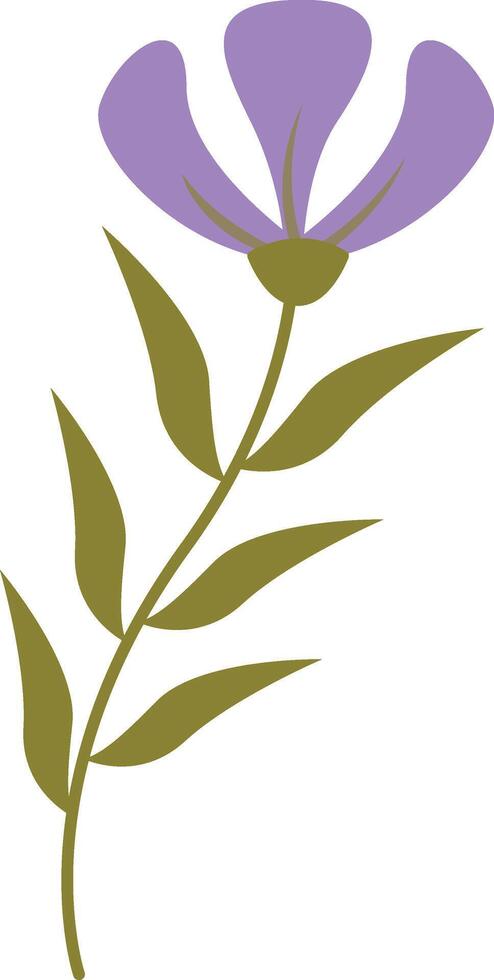 Violet Summer Flower Illustration vector