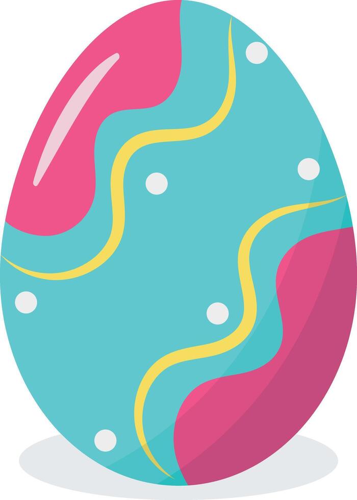Easter Eggs in Abstract Pattern Design vector