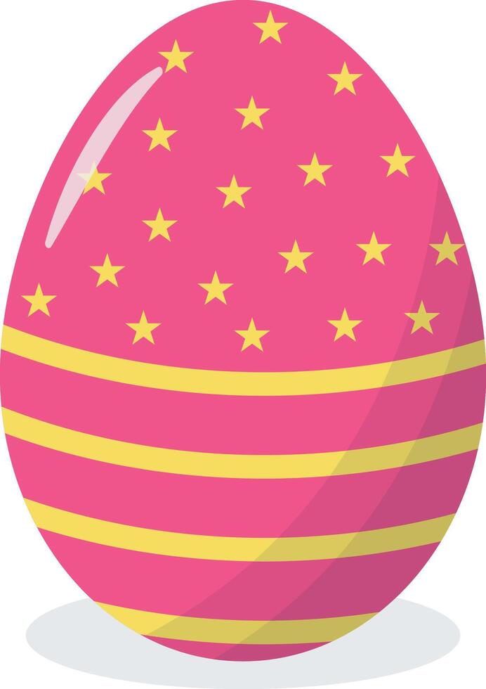 Easter Eggs Illustration in Star Design Style vector