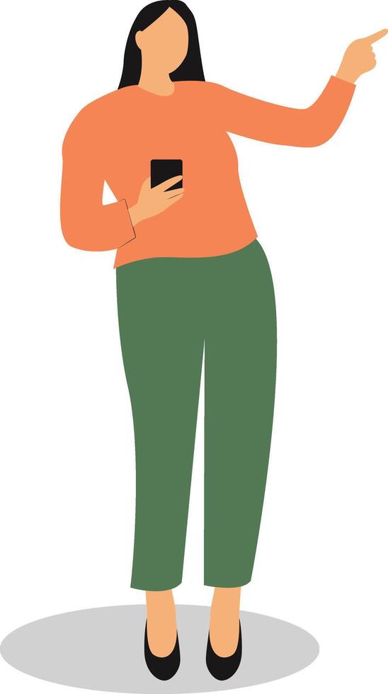 Businesswoman Using Smartphone vector