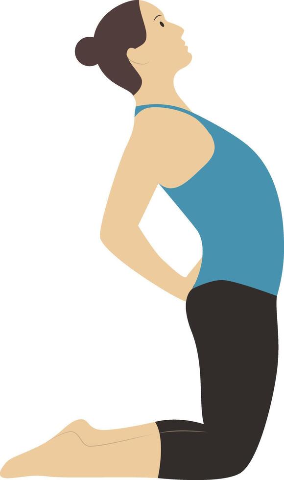 Mother Training Yoga Character vector