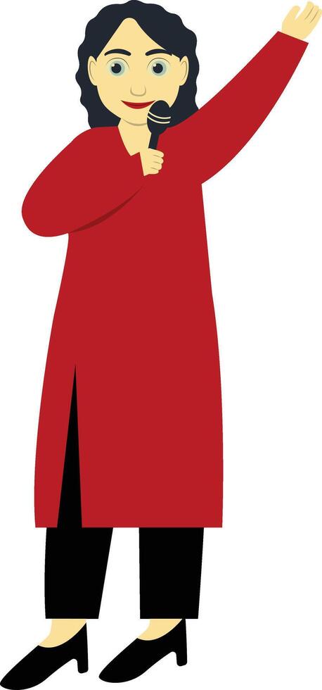 Beauty Woman Singer vector