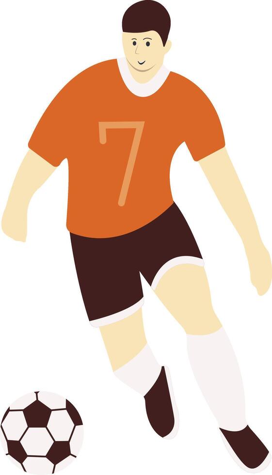 Young Male Football Player vector