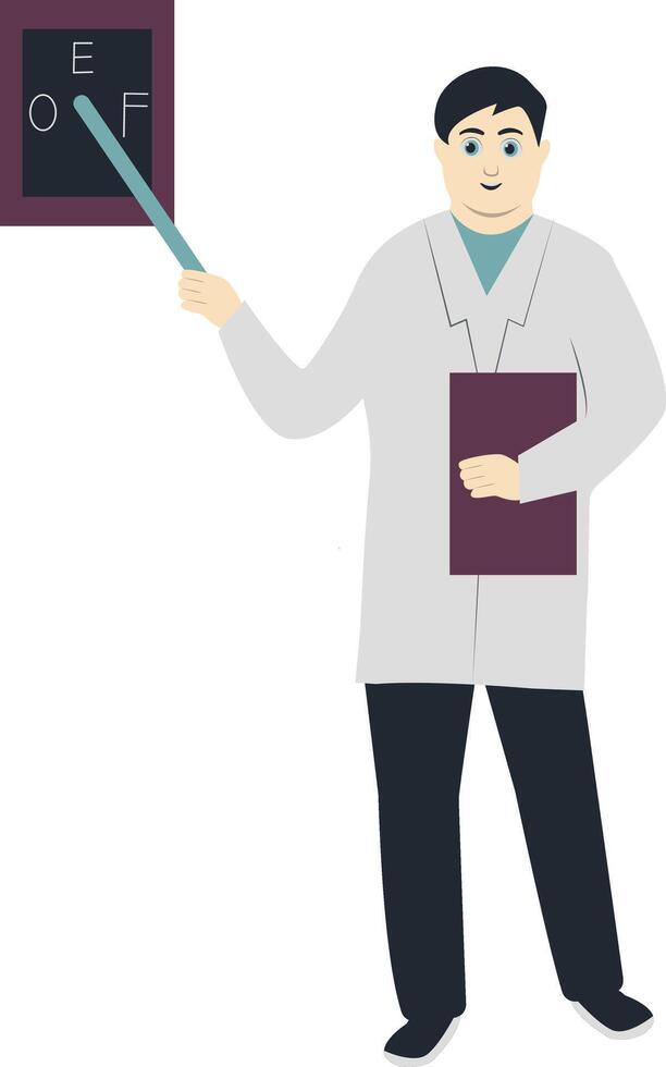 Young Male Doctor Presentation vector