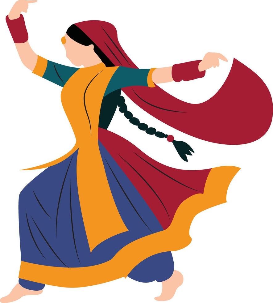 Kathakali Kerala dance performing, happy holiday vector