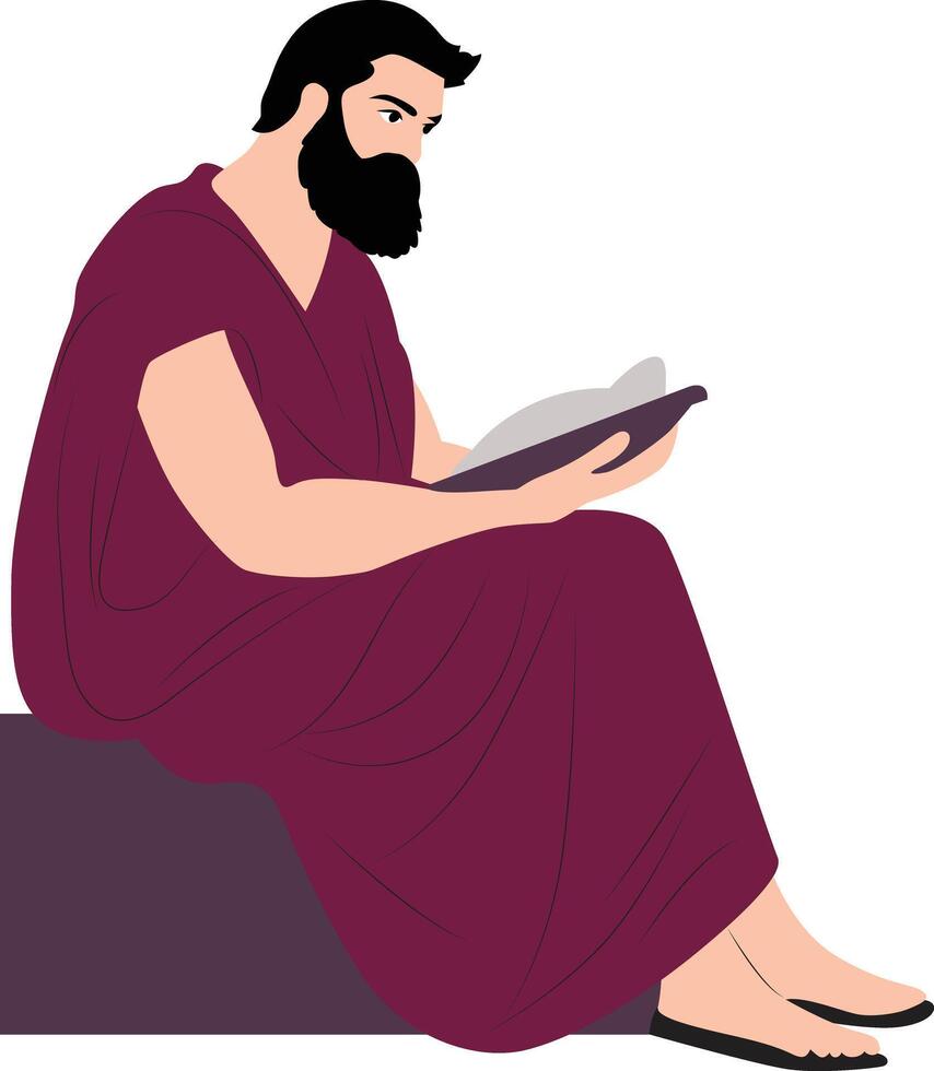 Speusippus fullbody reading vector