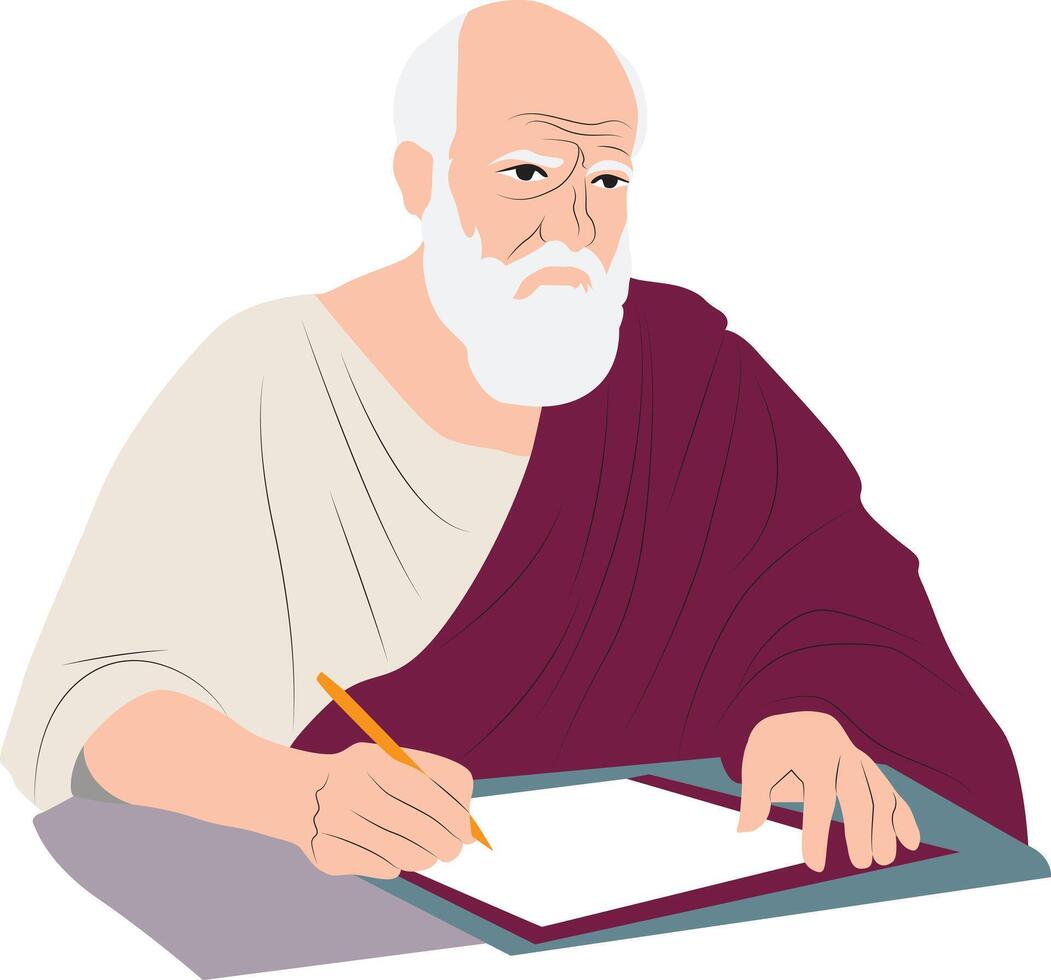 Porphyry portrait hand drawn vector