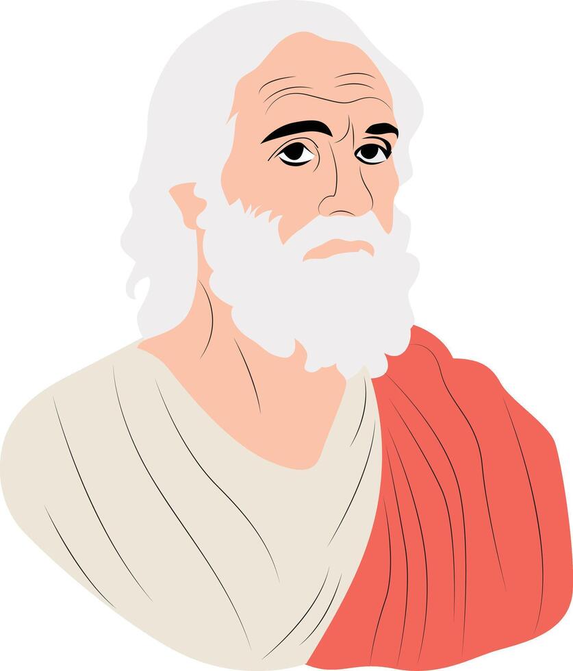 Apollonius of Tyana portrait vector
