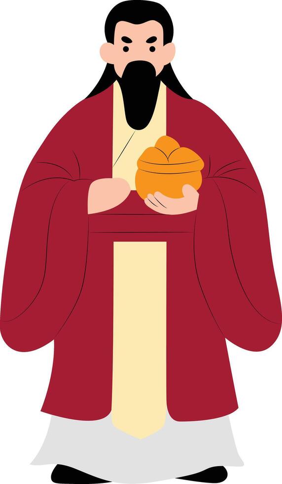 Caishen God of Wealth vector