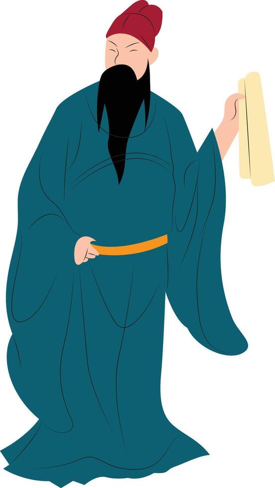 Cao Guojiu hand drawn vector