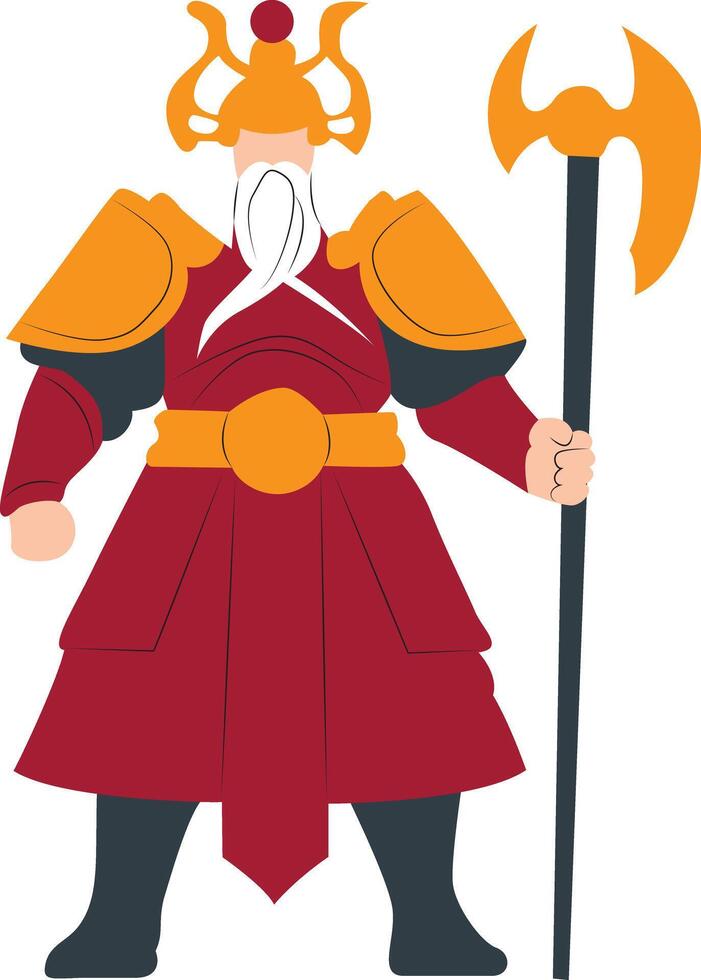Chi You hand drawn vector