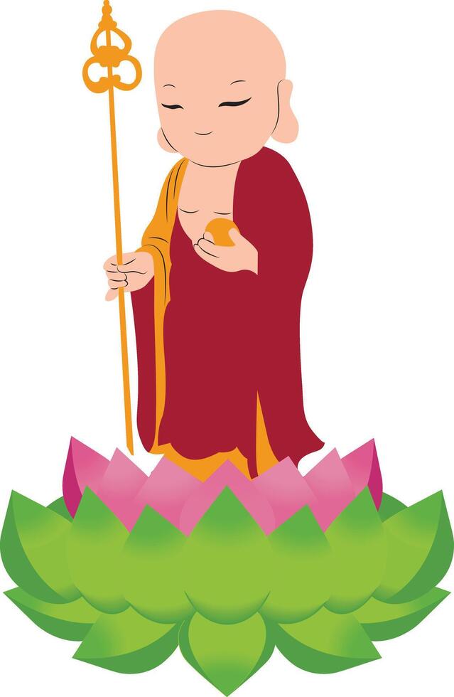 Dayuan Dizang Pusa, Ksitigarbha Bodhisattva of the Great Vow vector