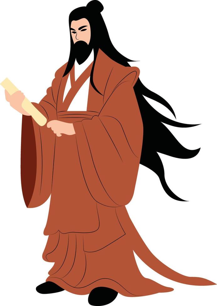 Fuxi hand drawn vector