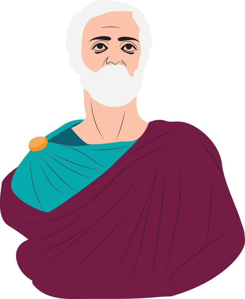 Myson of Chenae statue vector