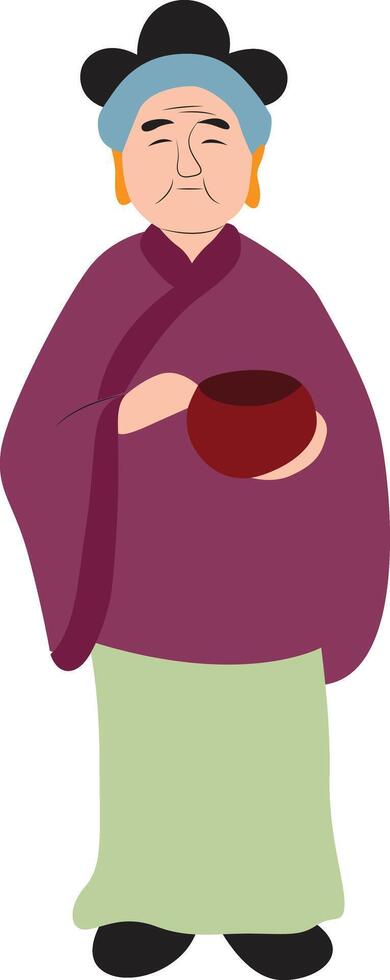 Meng Po Lady of Forgetfulness vector