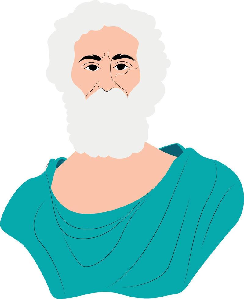 Heraclides Ponticus statue portrait vector