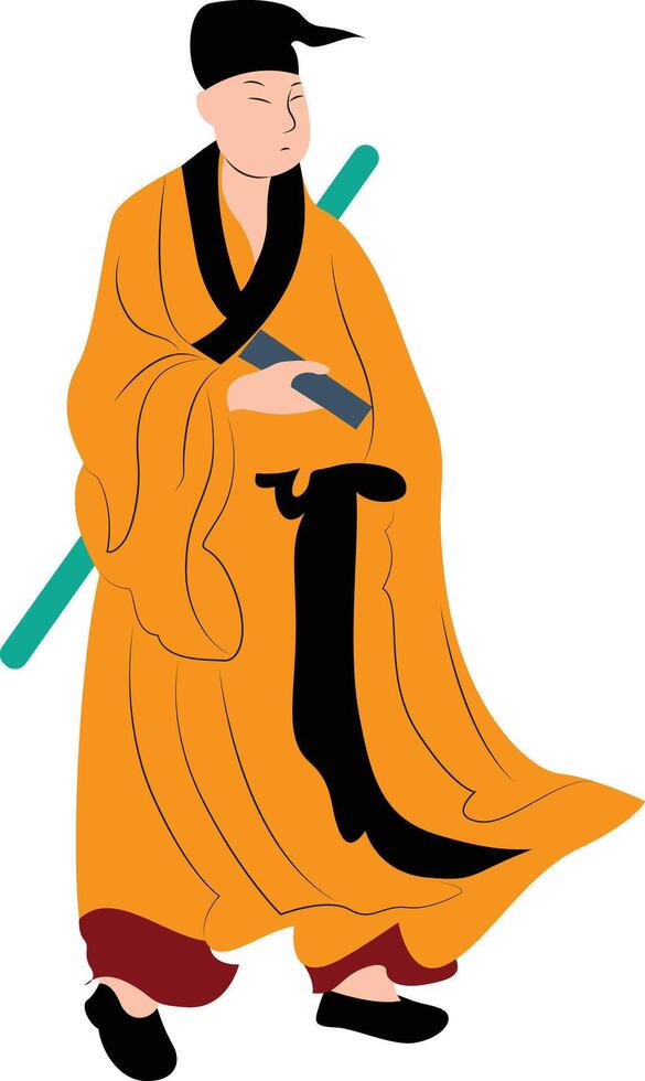 Lu Dongbinn, Leader of the eight immortals vector