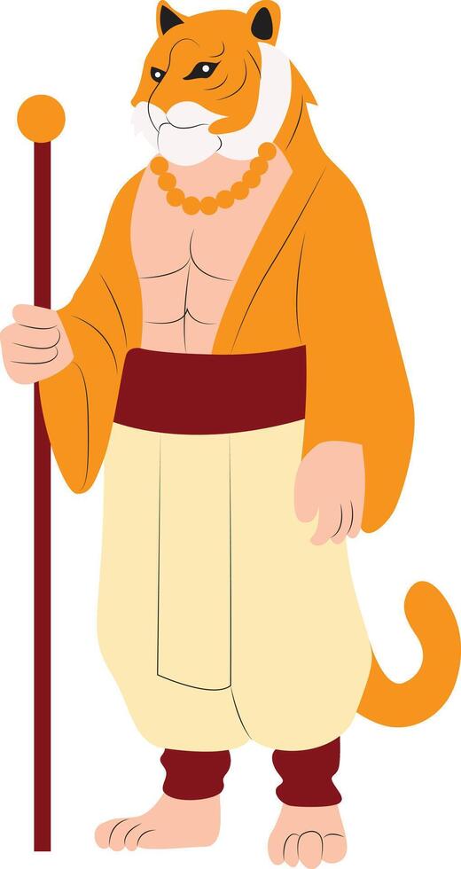 Hu Ye Tiger God vector