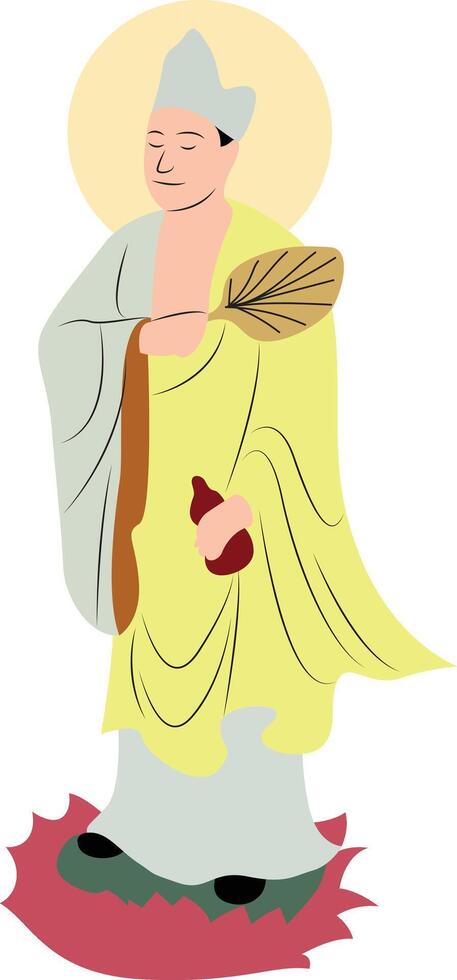 Ji Gong, Chan Buddhist monk vector