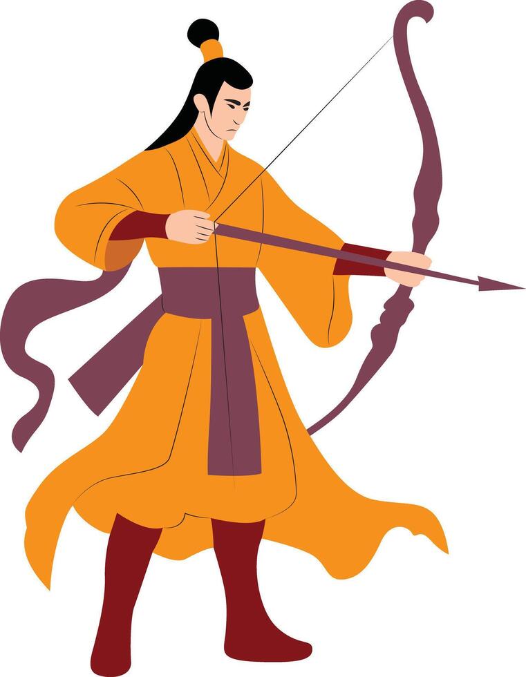 Houyi God of Archery vector