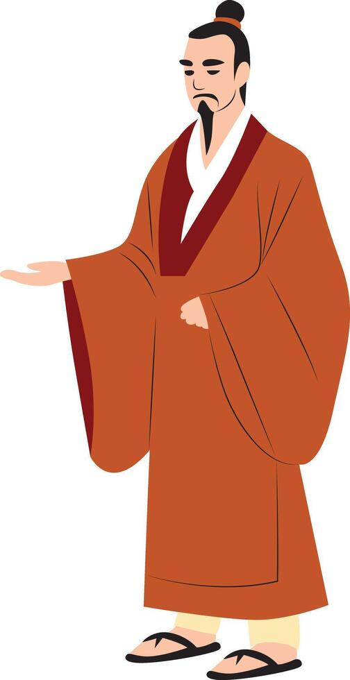 Shennong hand drawn vector