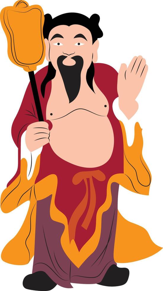 Zhong Liquan Eight Immortals crossing the sea Chinese Folk Taoist Legend vector
