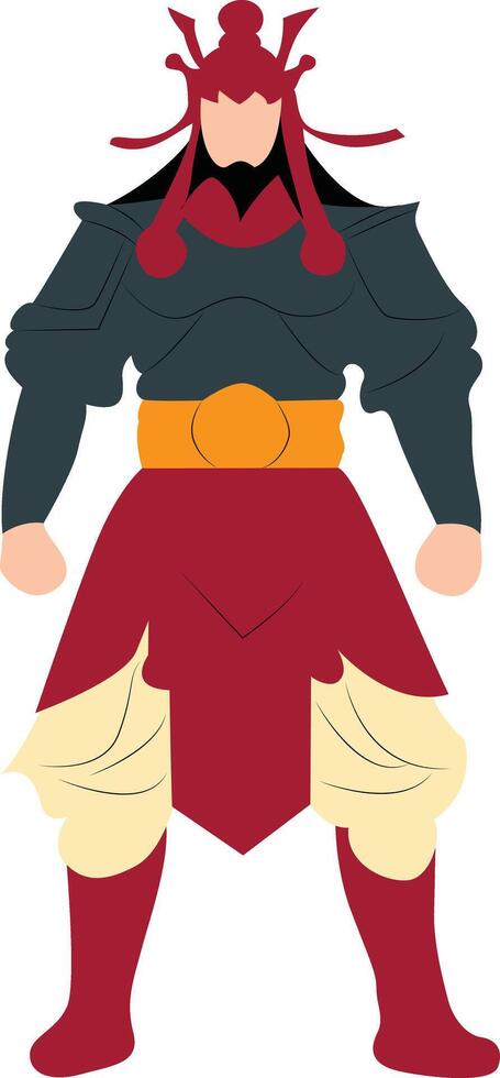 Zhurong, god of fire vector