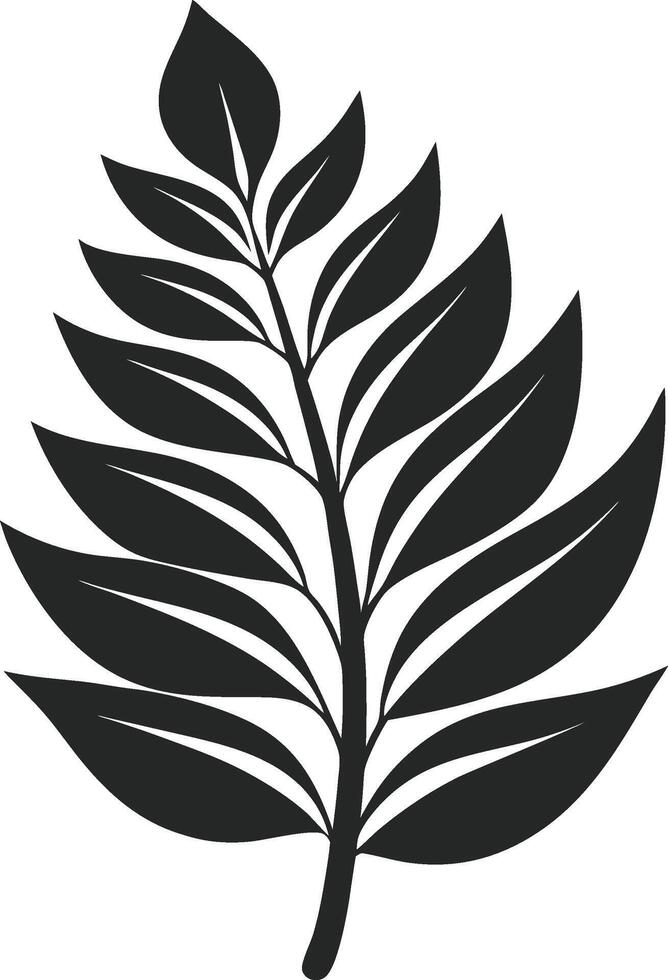 Luxury Botanical Black Silhouettes vector