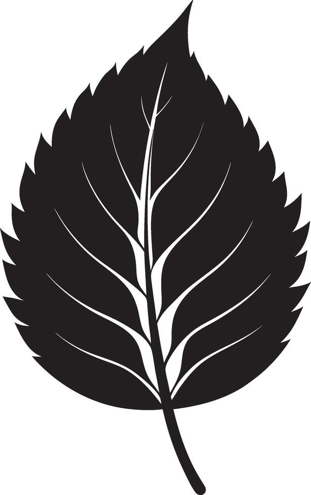 Sophisticated Black Leaf Designs vector