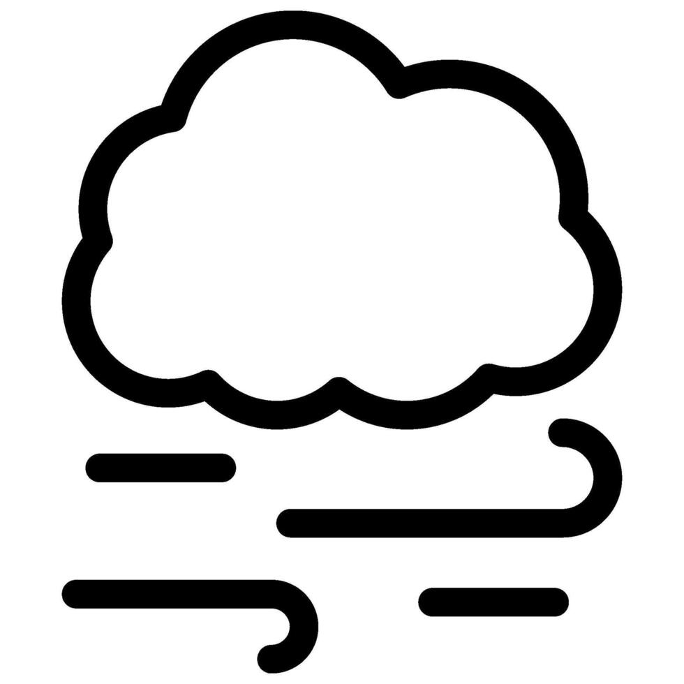 windy weather forecast icon vector