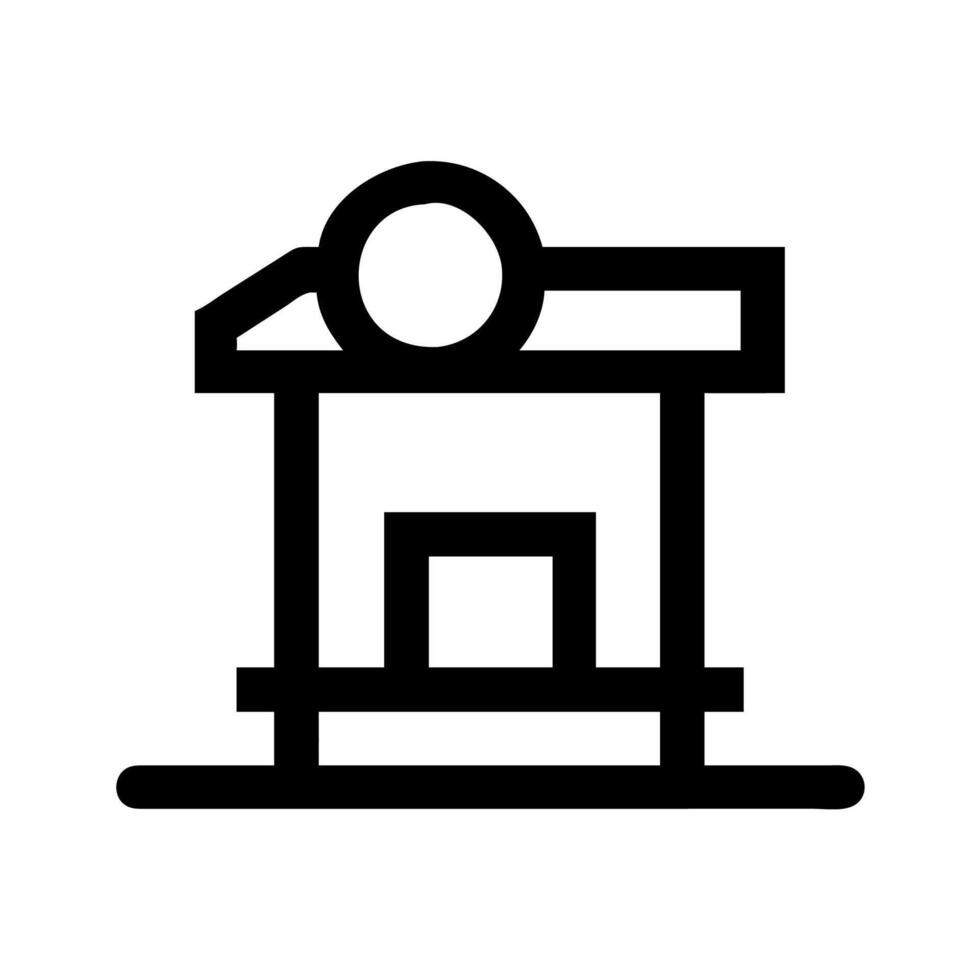 bus or rail station icon vector