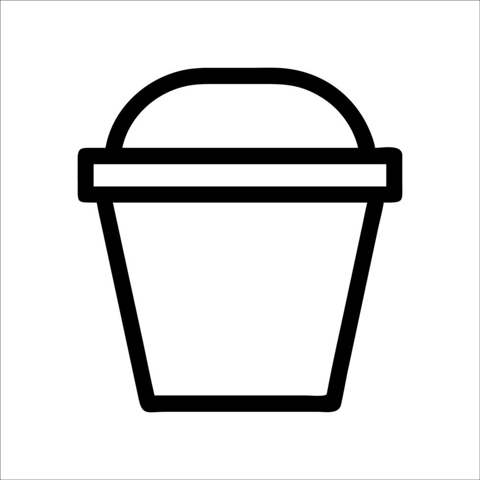 Bucket icon trendy design vector