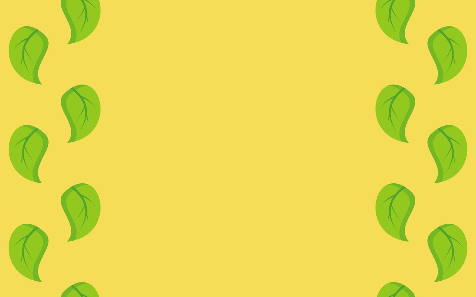 Yellow earth day background, leaf pattern with empty space for text. Template for banner, poster, social media vector