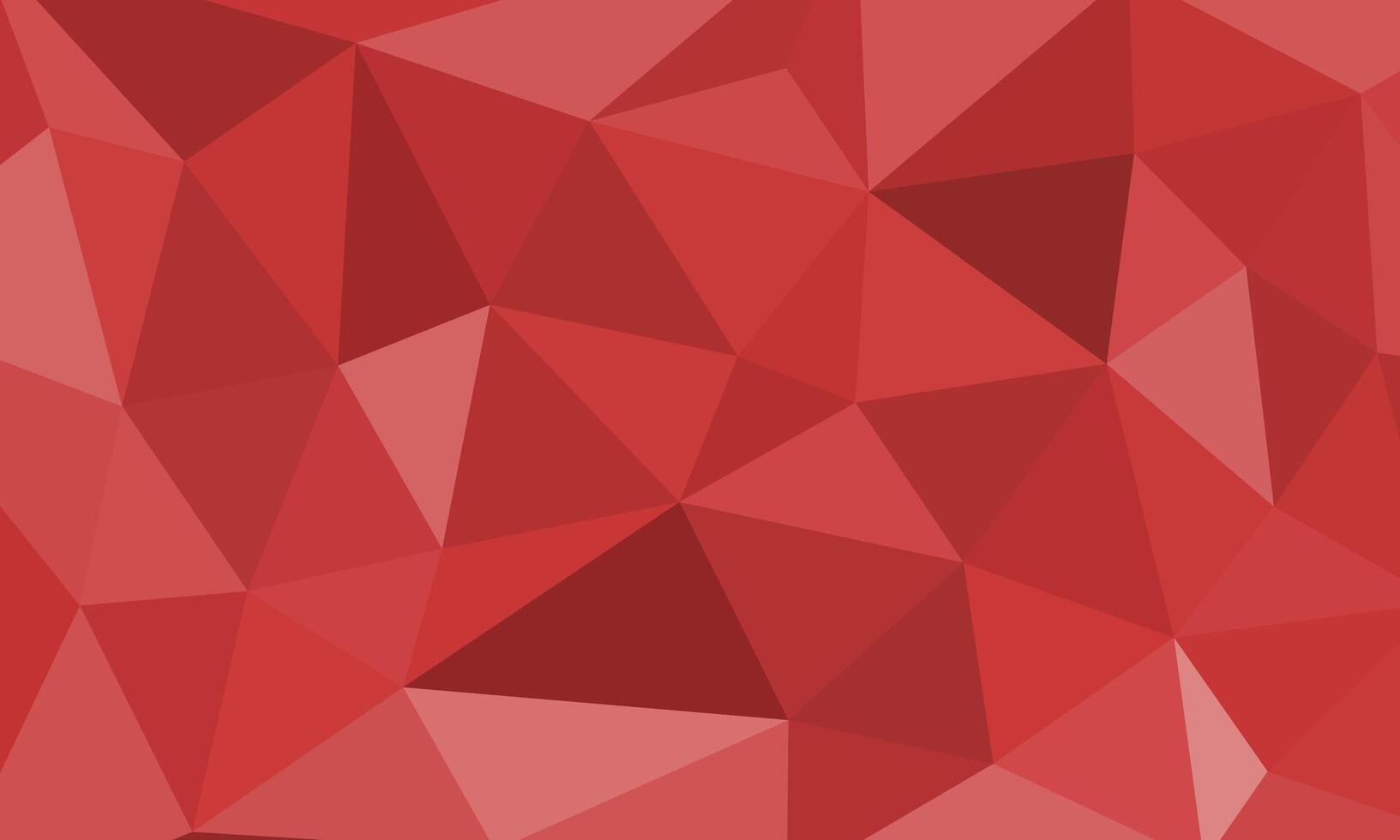 Abstract irregular polygon background in red cherry color. triangle pattern design vector
