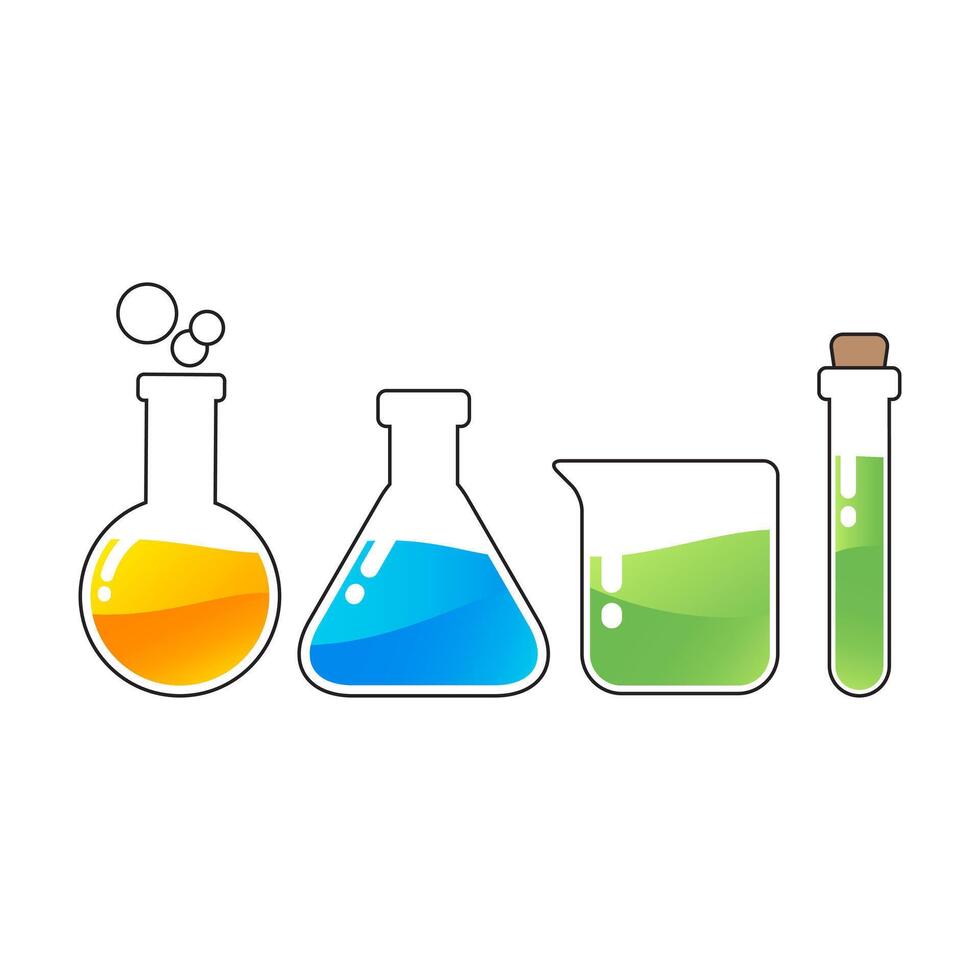 Laboratory Tools Illustration for Science Projects vector