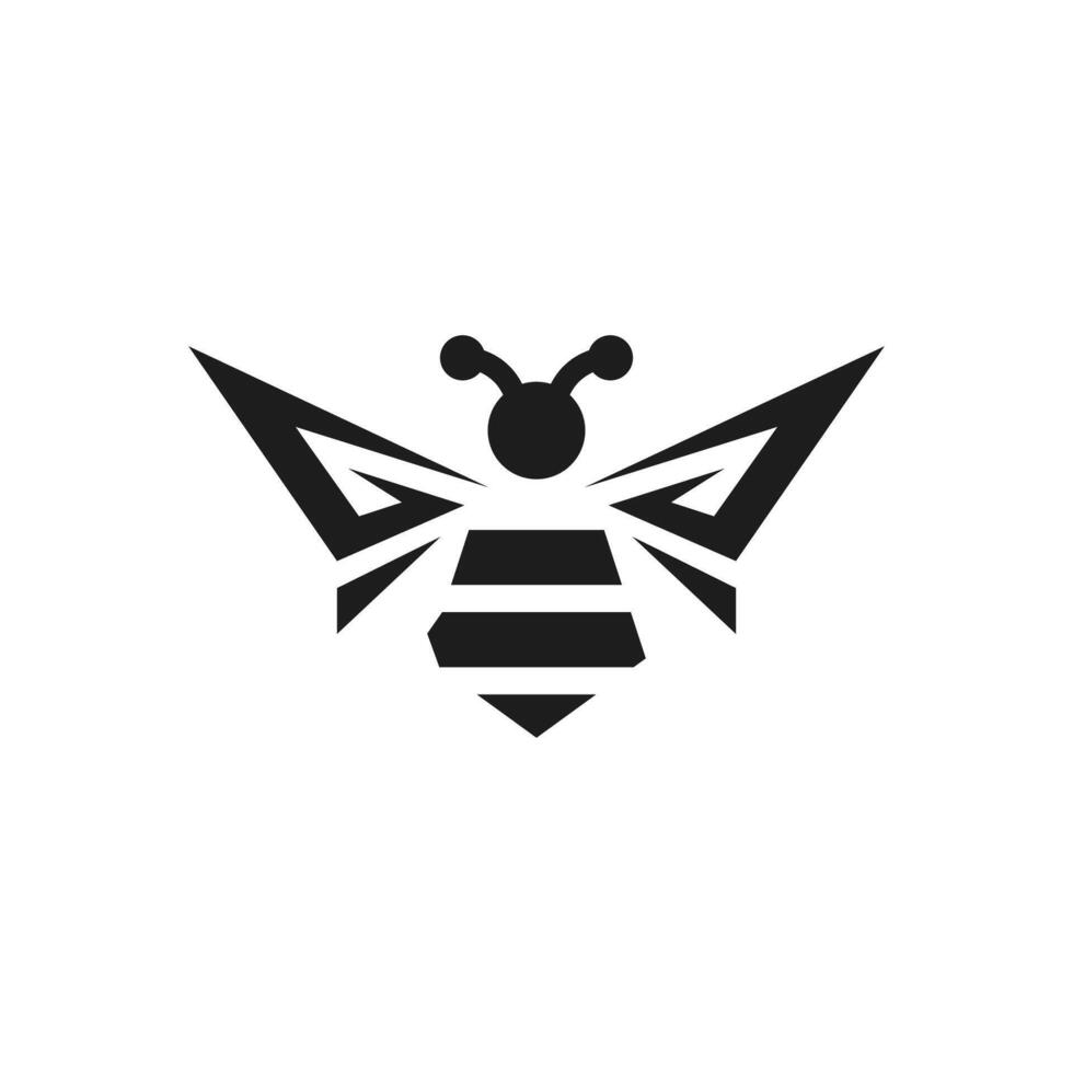 Stylish Bee Logos for Trendy Brands vector