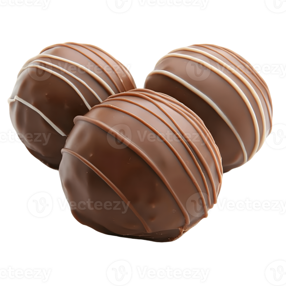 A truffle dessert with chocolate coating png